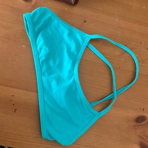 Jolyn bikini top swim size small, teal